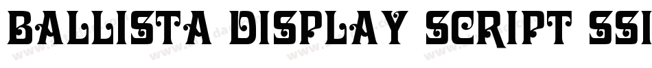 Ballista Display Script SSi字体转换